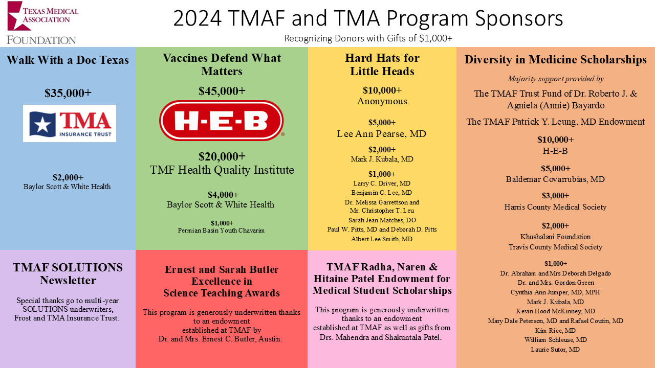 Top Program Sponsors 2024